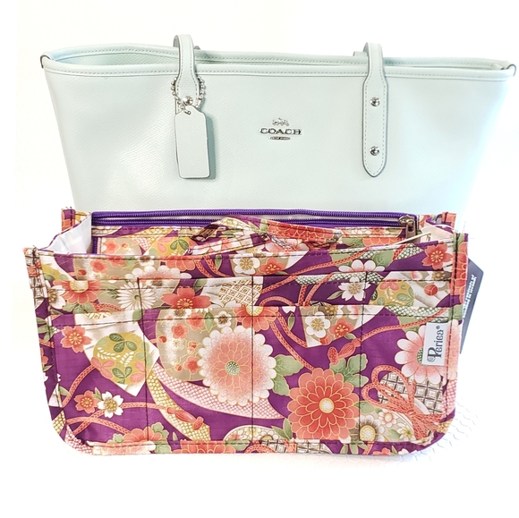 LG Purse Insert Organizer Protector Asian Print - Picture 2 of 10